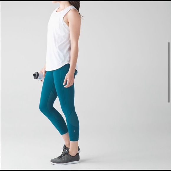 lululemon athletica Pants - NEW Lululemon Pace Rival Crop - Teal